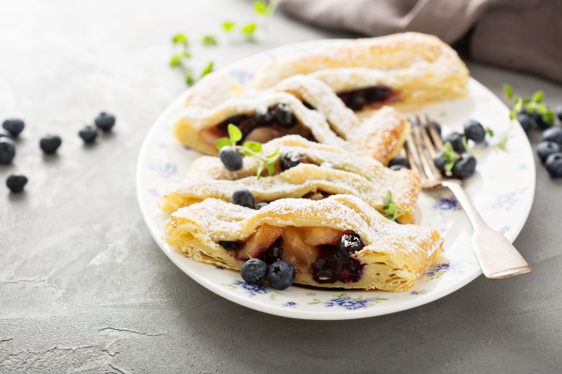 Apple Blueberry Strudel - New England Cooks