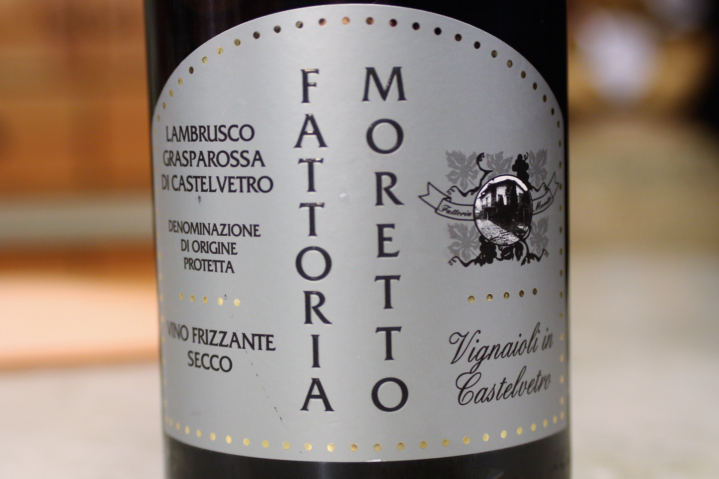 Fattoria Moretto, Lambrusco Grasparossa di Castelvetro Frizzante Secco (NV)