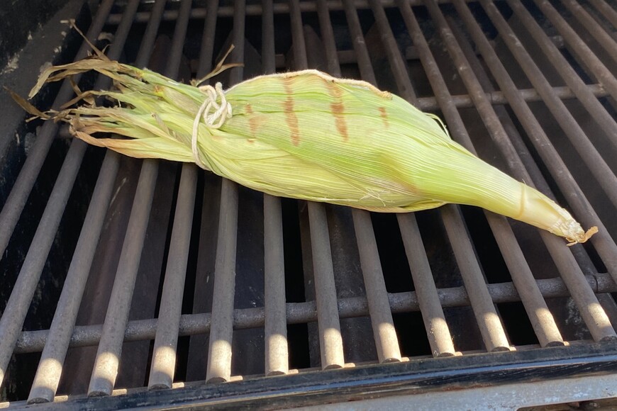 Grilled Tilapia Fillets in Corn Husks with Cheddar