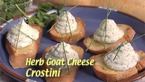 Herb Goat Cheese Crostini