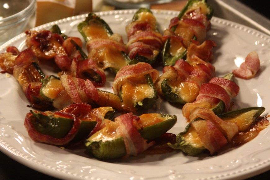 Smokey Jalapeno Poppers Wrapped with Bacon