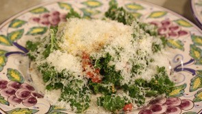 Kale Salad with Chorizo Vinaigrette