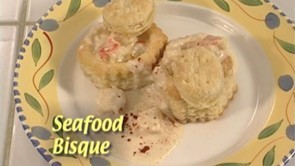 Seafood Bisque in Pastry Shells