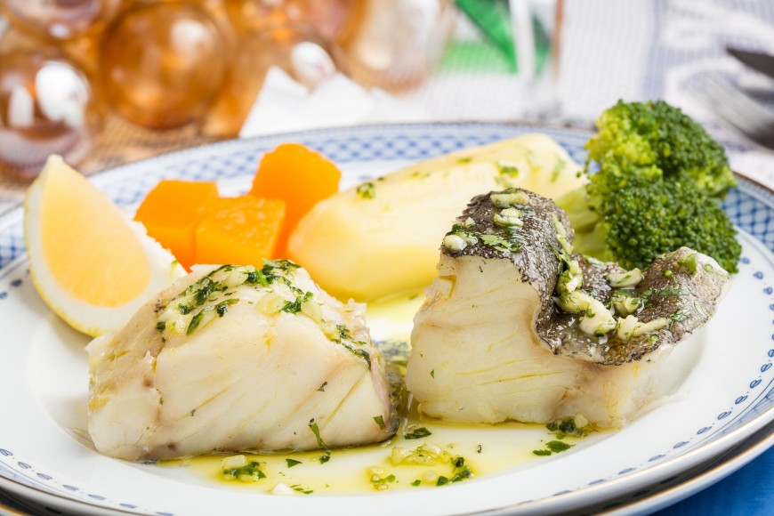 Steamed Cod and Vegetables
