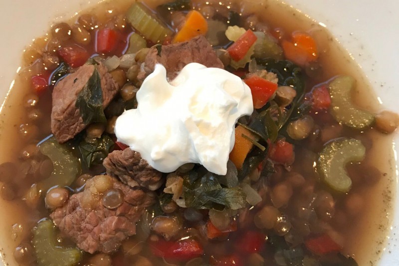 Lentil Soup with Beef New England Cooks