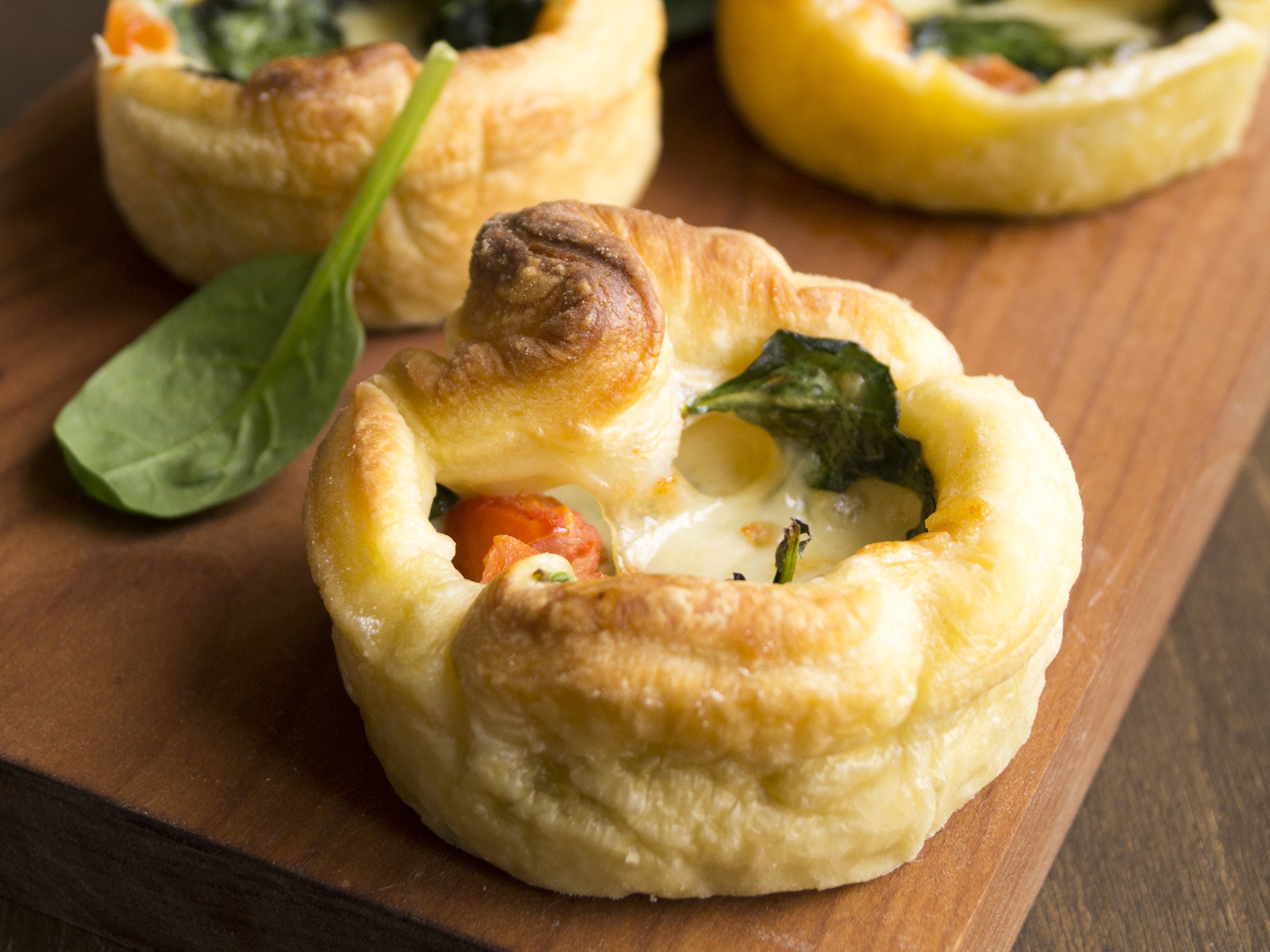 Spinach Tomato Tartlets