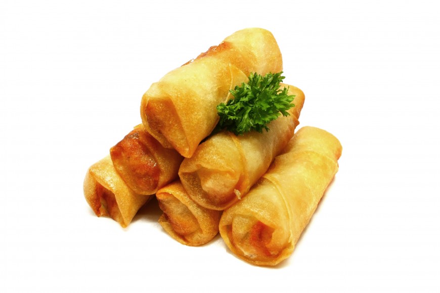 Scallion Potato Spring Rolls