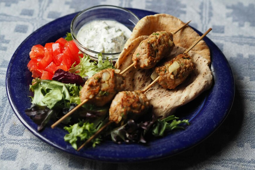 Baked Turkey Kofta Pita Sandwich